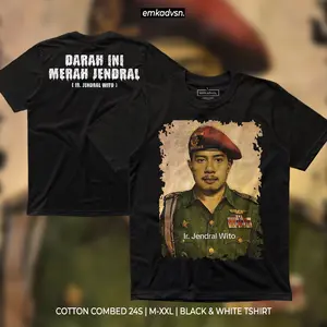 Kaos Jendral Wito Sampitak Cotton Combed 24s