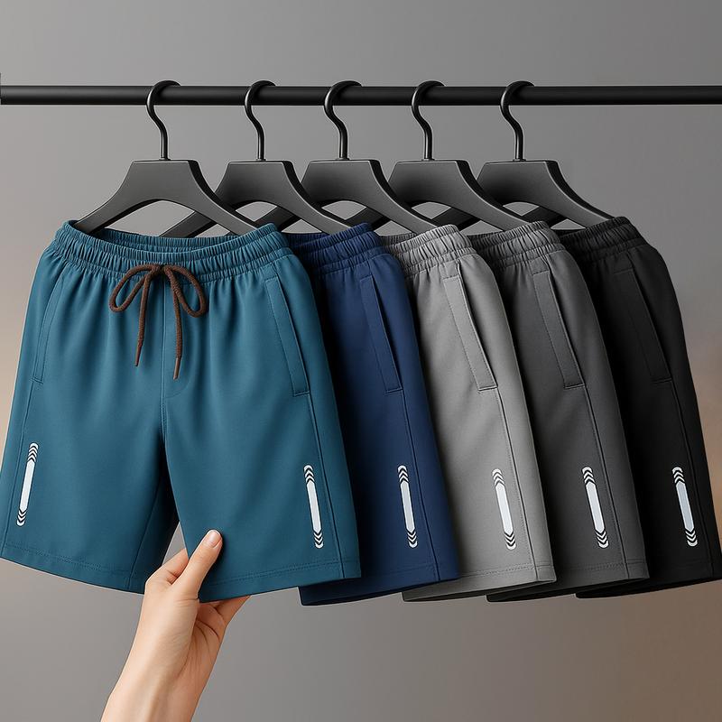 Combo 5 quần Short nam chất vải gió thoáng mát có in logo thể thao trẻ trung khỏe mạnh