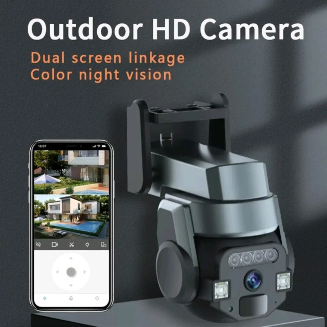 kamera cctv IP66 waterproof model lensa cembung Kamera koneksi Wifi pantau jarak jauh lewat hp