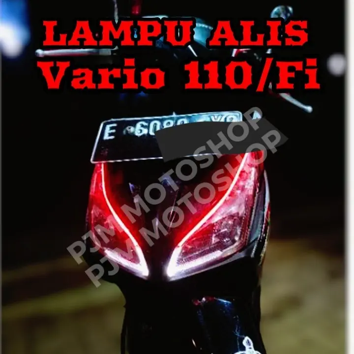 SEPASANG LAMPU ALIS VARIO 110 LED  BELI SATU DAPAT 2PCS ALIS KANAN KIRI BONUS DEVIL EYES 2 PCS