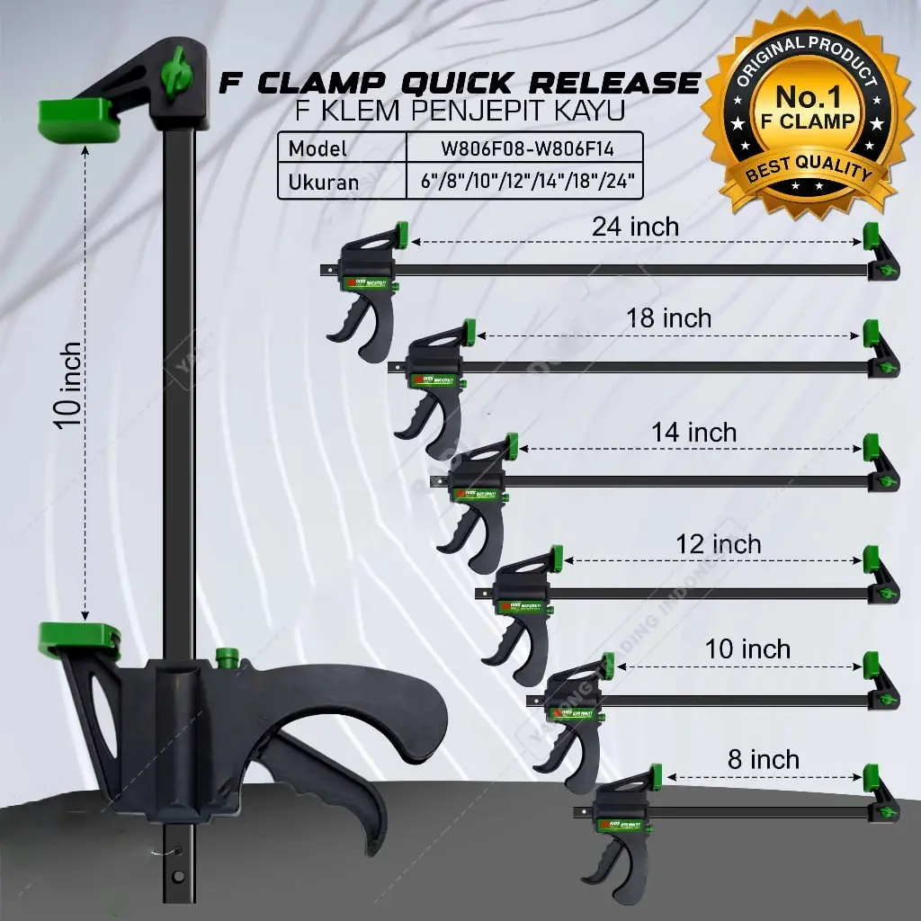 Klem F Clamp Alat Penjepit Kayu