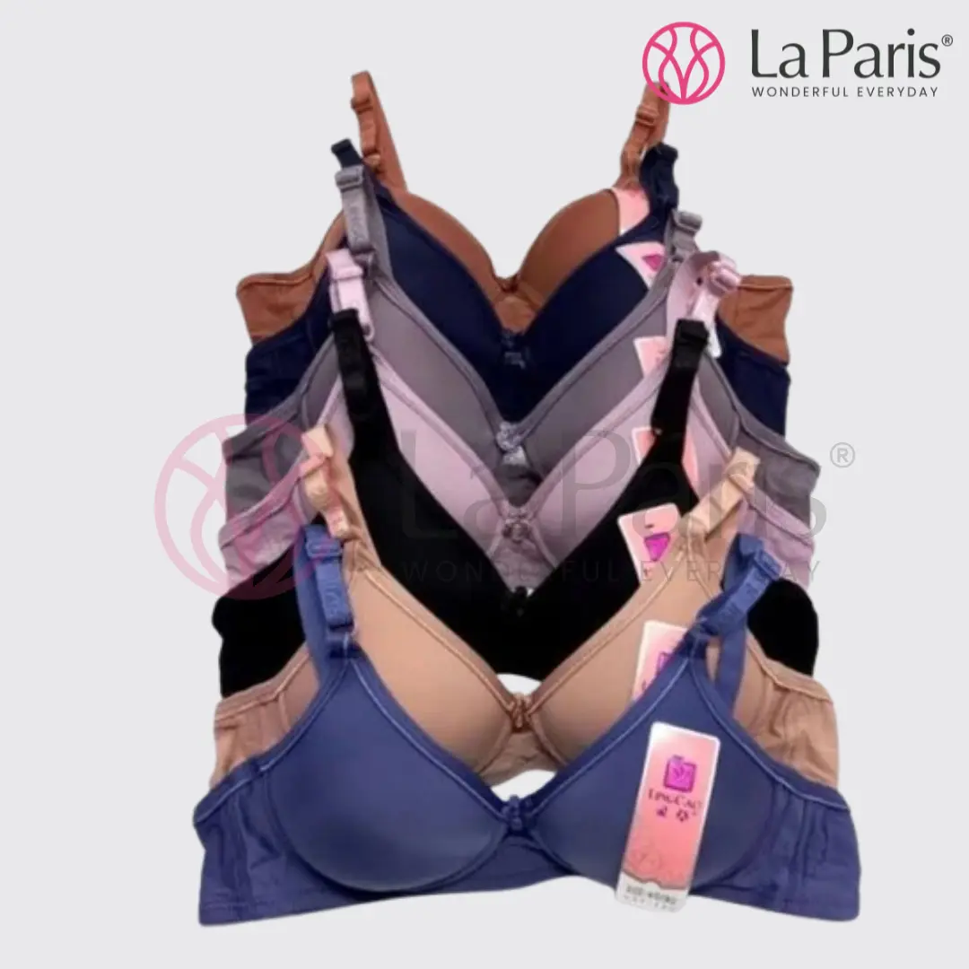[6PCS] PAKET HEMAT Bra  XIANGCAO A5 KAIT 2 / XIANGCAO B5 KAIT 3 / BH Busa Tipis Tanpa Kawat Wanita/Dewasa/Remaja Tebal Tanpa Kawat Ukuran 34/36/38 Katun Murah Renda