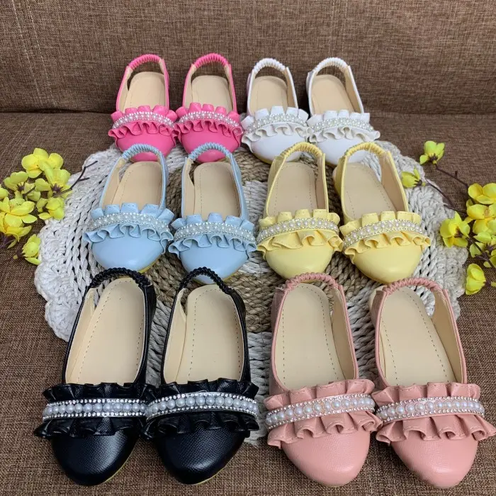 M✉U1 SEPATU SENDAL MUTIARA FLATSHOES COUPLE IBU DAN ANAK PEREMPUAN 3-6 TH N✉FR 1
