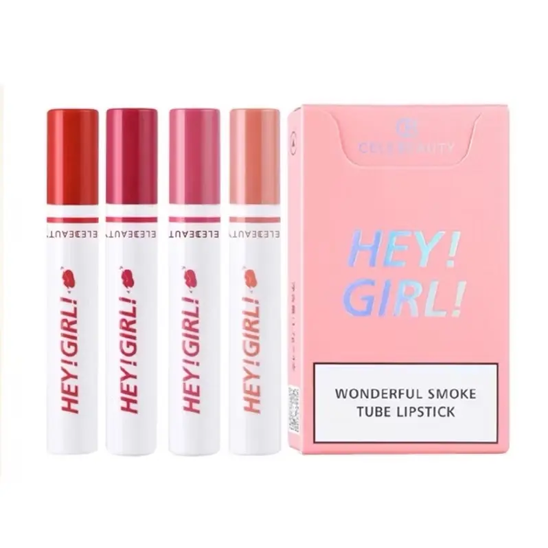 [1 Box get 4 pieces] H3ngf4ng H3y Girl Long Lasting Lipmatte Waterproof