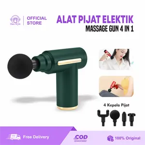 [HS] Alat Pijat Elektrik 4 in 1 Alat Terapi Relaksasi Otot Alat Pijat 4 Kepala Elektrik Multifungsi