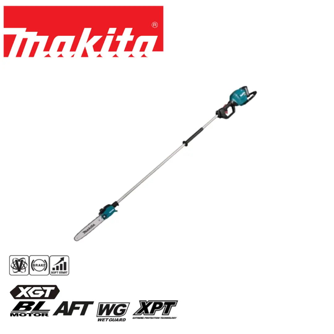 Makita UA001G 40V XGT Cordless Fixed Length Pole Saw (UA001GM102 / UA001GZ01) - High Power BL Motor, Active Feedback Sensing Technology, Lightweight Pole Saw Head