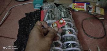 Product Review of (Bisa Cod) Shockbreaker Top Up 280/340 MM Motor Bebek Supra Vega Jupiter Kharisma Revo Fizr Vega Shogun Motorcycle from d**8 2