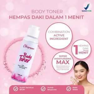 Clearean Beauty Body Toner 100ml - Hempas Daki Dalam 1 Menit Super Moisturizing Max Melembabkan & Membersihkan Kulit Sehari-hari