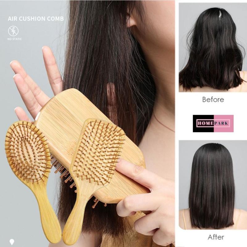 [MALAYSIA READY STOCK] Wooden Bamboo Air Cushion Hair Comb Hair ...