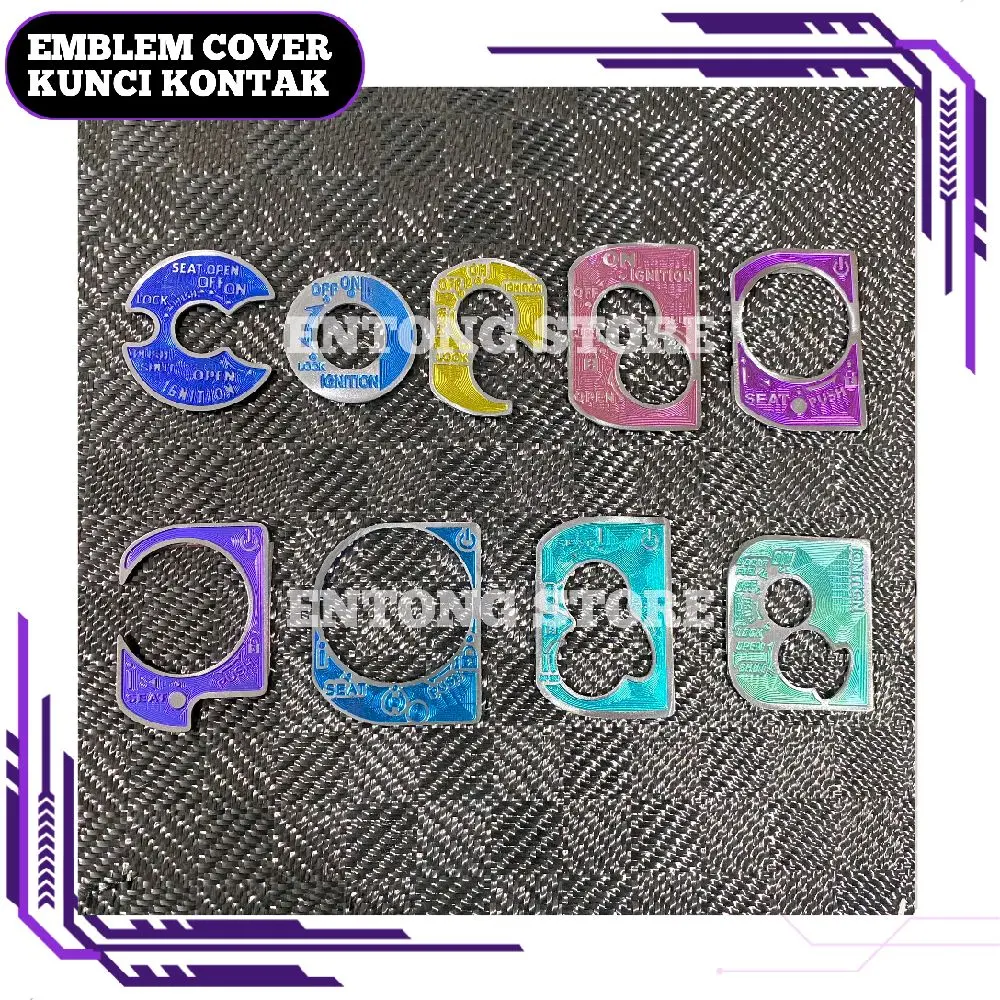 Emblem Cover Kunci Kontak Titanium Warna