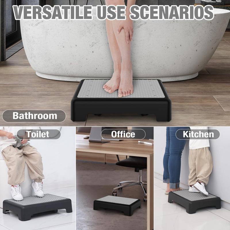 Mobility One Step Stool, Non-Slip Step Platform Indoor and Outdoor, Portable Step Riser for Adults & Seniors, Safety Step 4