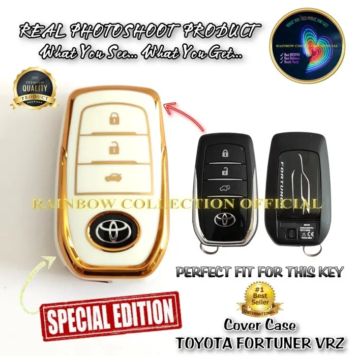 Casing Cover Kunci Sarung Remote Mobil TOYOTA FORTUNER VRZ GR PREMIUM