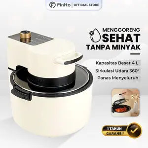 Air Fryer Tutup Kaca AF-4LHQ 4Liter Penggorengan Tanpa Minyak Low Wat Ramah Lingkungan
