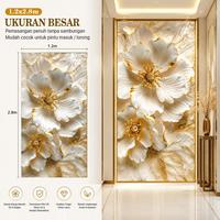 Gambar PAUS BIRU  |  Wallpaper Dinding Pintu Masuk 3D Timbul Motif Bunga Emas Mewah Ukuran 1.2×2.8m Perekat Sendiri Anti Air dari PAUS BIRU MEDAN Kab. Tangerang 3 Tokopedia