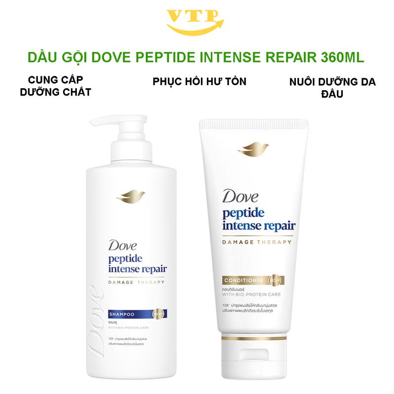Combo 2 Chai Dầu Gội Xả Phục Hồi Hư Tổn Dove Intense Repair 380ml+350ml