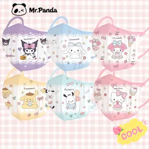MASKER ANAK 3D 3-12 Tahun MOTIF SANRIO INDIVIDUAL PACK / MASKER ANAK dan Remaja CINNAMOROLL KUROMI MELODY