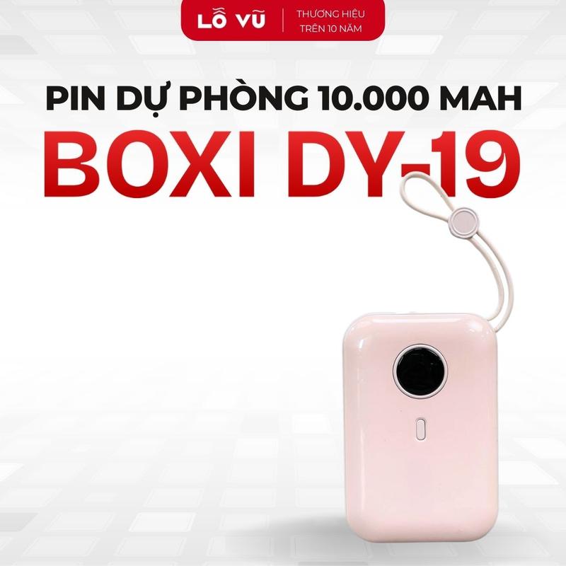 Pin sạc dự phòng 10.000 mAh BOXI DY-19, Sạc nhanh 22.5W, Tích hợp dây sạc type C + L - Lỗ Vũ 1