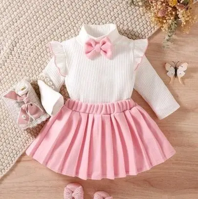 Setelan Baju Kniit Rok mini/Dress Anak perempuan usia 1-6 tahun Fashion Kids 7
