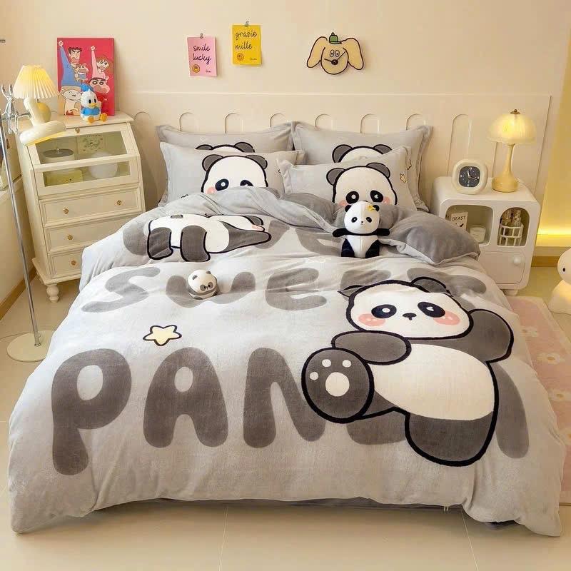    SET CHĂN TRẦN BÔNG  Nỉ nhung set chăn trần bông ga gối 3D Disneyy 