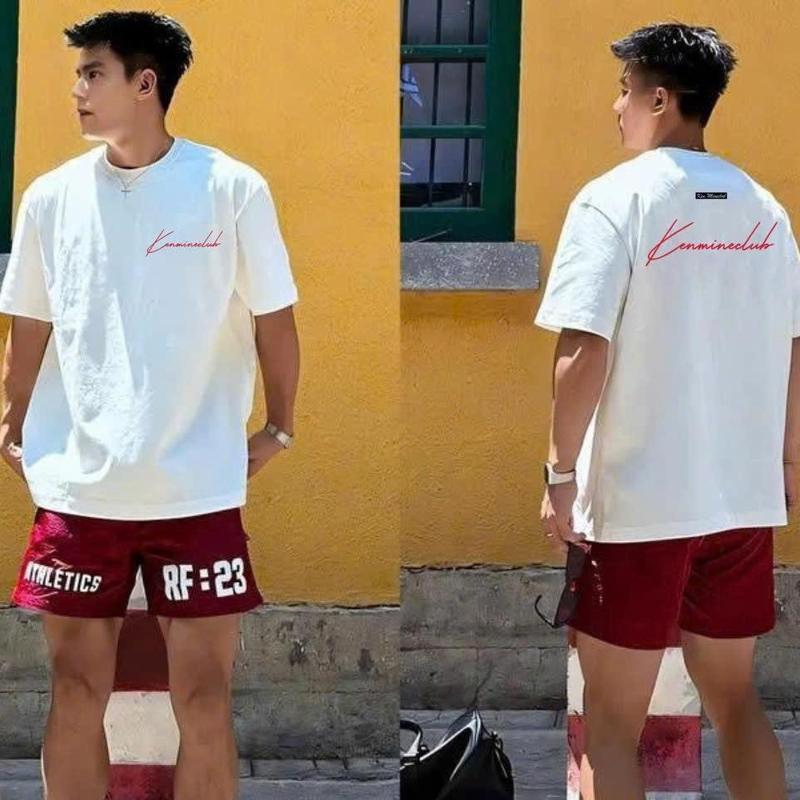 Set Bộ Đồ Nam Áo Thun Cotton 4 Chiều Mềm Mịn Quần Nỉ Chân Cua Premium Kenmineclub Chữ Ký RF01