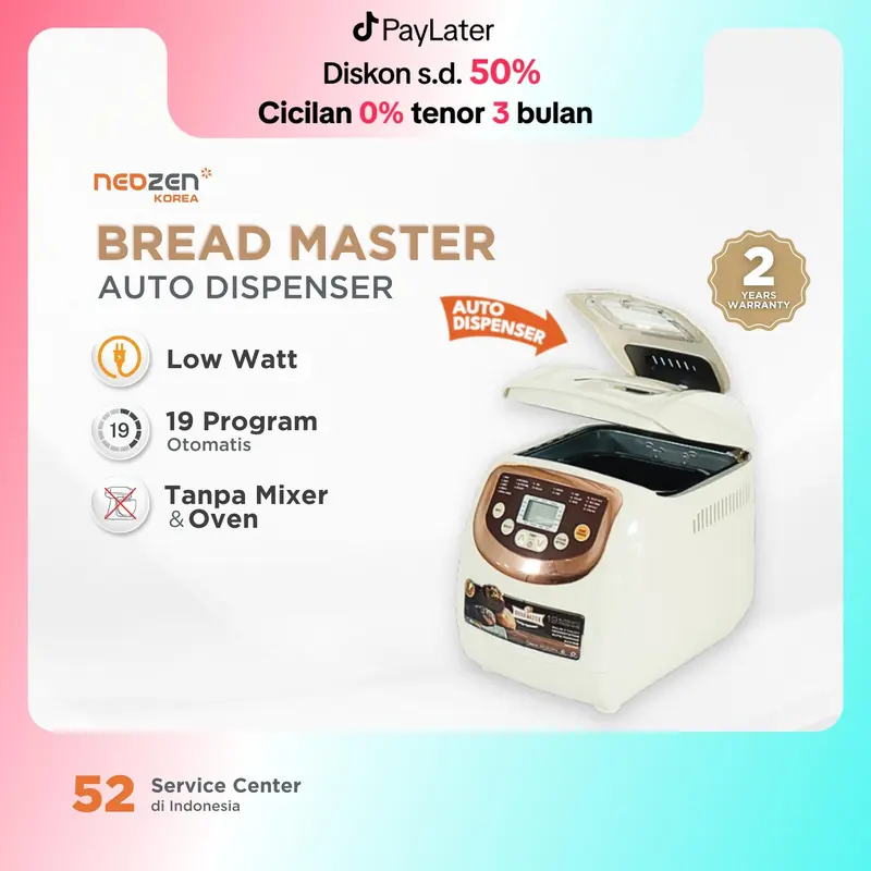 Neozen Breadmaster Auto Dispenser | Bread Maker Pembuat Roti Otomatis Auto Topping 0