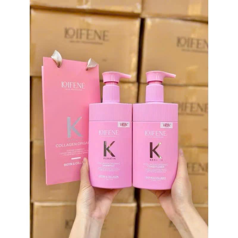   Bản Phục Hồi  1 Cặp Dầu Gội Biotin Collagen 1.000ml   500ml Gội - 500ml Xả   Màu Hồng Mã Mới  SP002177 