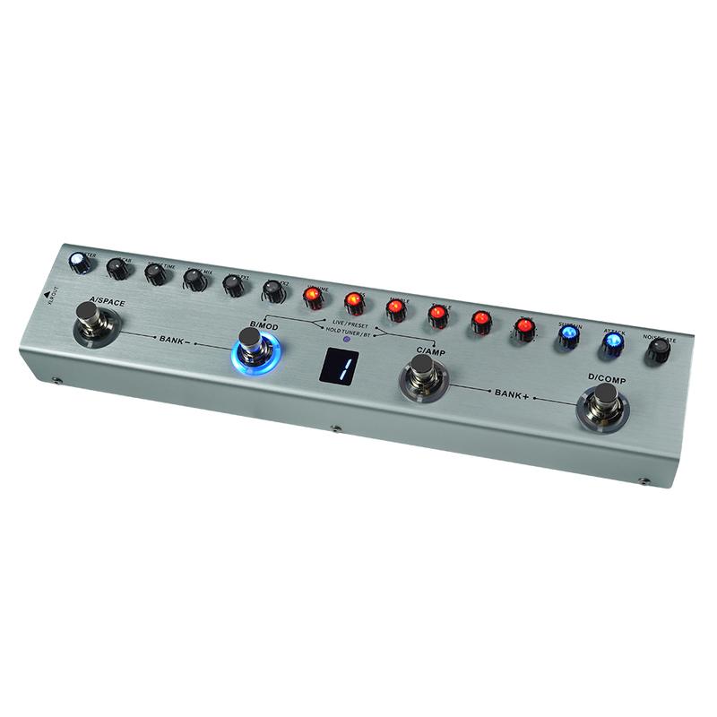 Bàn đạp đa hiệu ứng guitar G xe tăng, YUIMER, Phiên bản mới nhất, Tương thích với M-VAVE và xe tăng B, Bàn đạp bass, Hiệu ứng bộ lọc 7