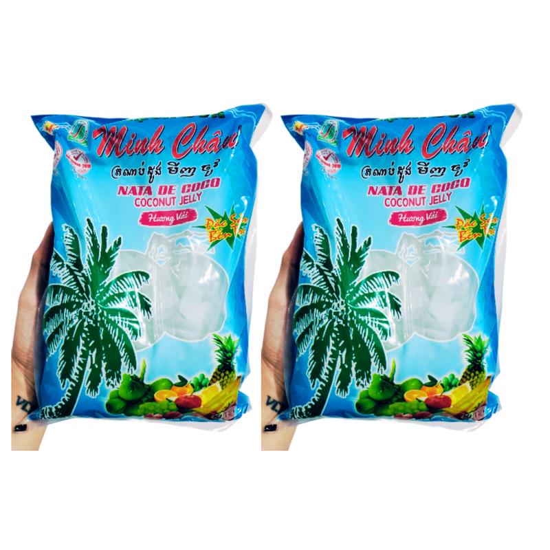 2Kg Thạch Dừa Minh Châu - Đặc Sản Bến Tre Thơm Ngon Mát Lạnh
