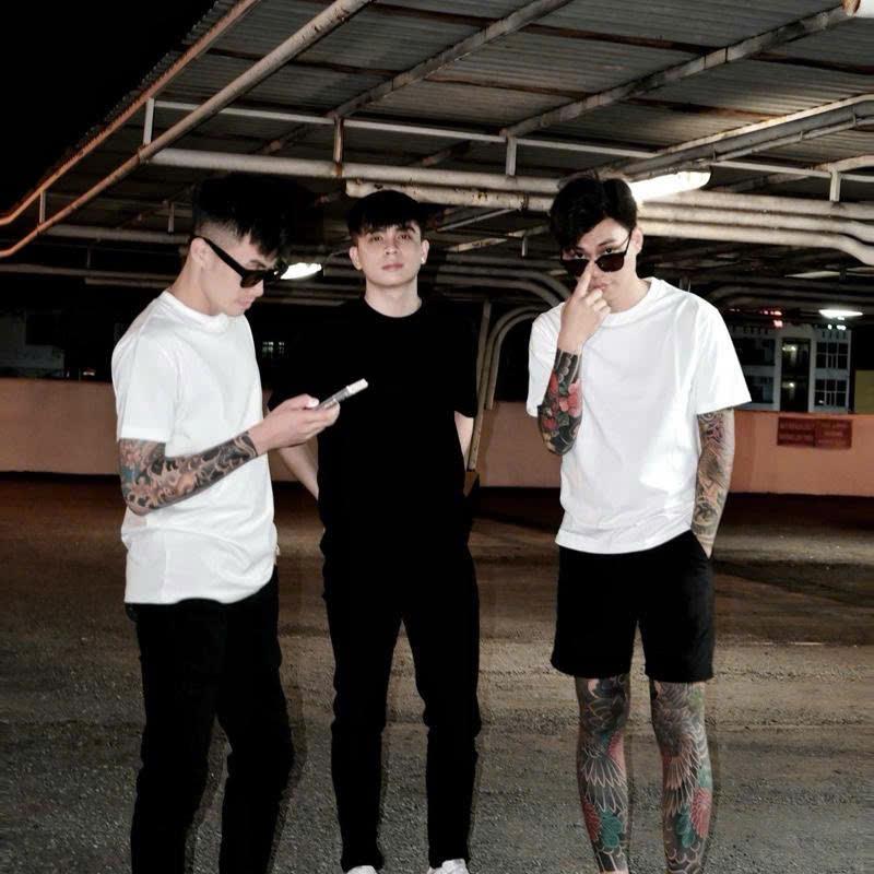  Quần jean nam 2 bản  không rách gối và rách gối màu đen chất bò đẹp co dãn tốt HMD-T 