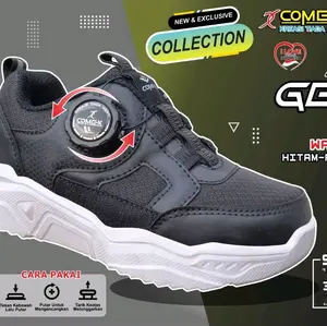 Sepatu sekolah COMEX anak laki-laki dan perempuan ukuran 28-33