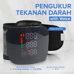 TaffOmicron Tensimeter Digital Pengukur Tekanan Darah Indonesian Voice - A01