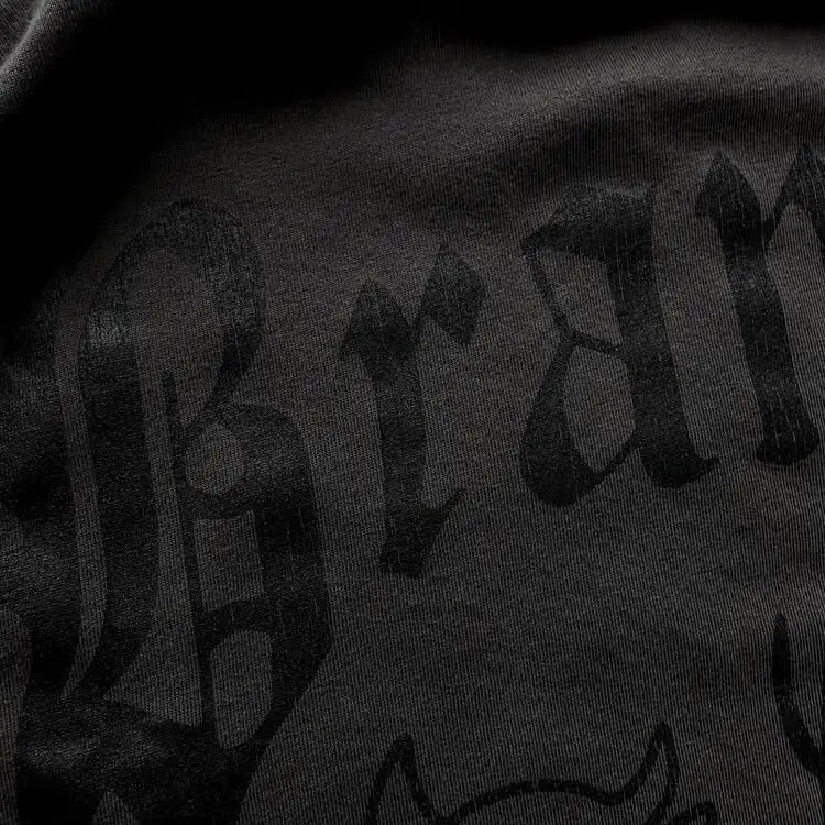 Branche Oversize Boxy Tshirt Devil Cherub Dark Grey 1