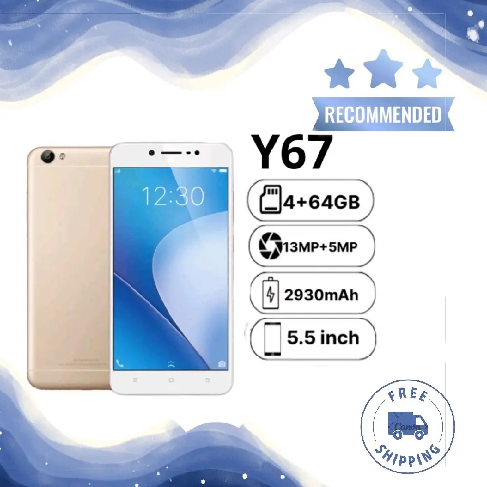 BARU Y67 DI LIVE HARGA MURAH BERGARANSI 12 BULAN HP MURAH Handphone Smart Smartphone Camera Led