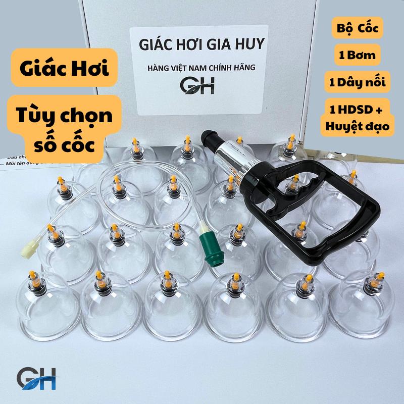  Bộ Giác Hơi Gia Huy - Giác Hơi Hàng Chính Hãng - Tùy Chọn Số Cốc 