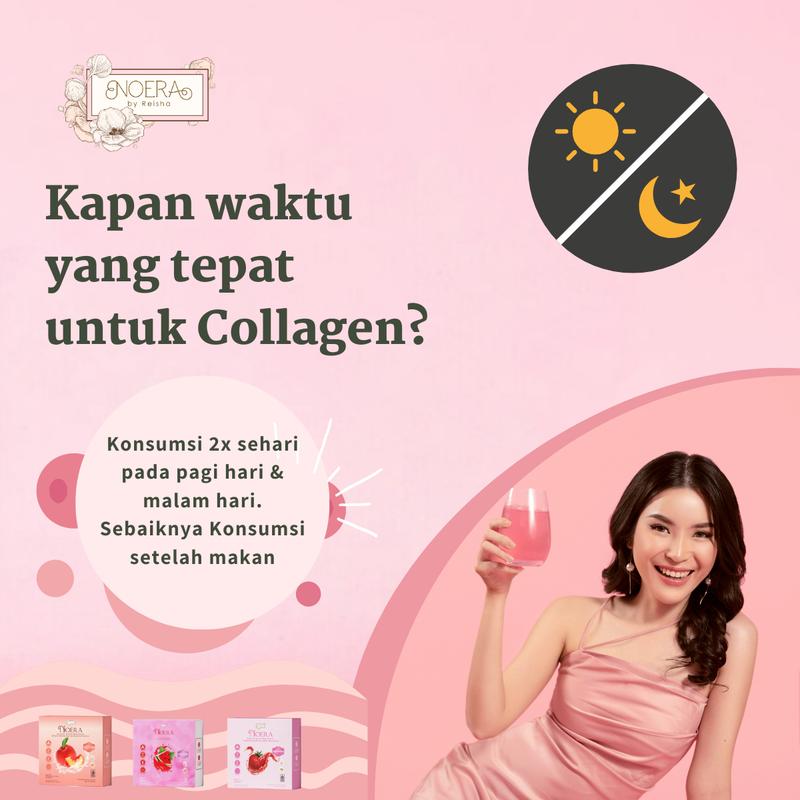 Noera Collagen Drink With Birdnest and Saffron Extract I Minuman Kolagen L-Gluthatione | Noera Premium Collagen Drink | Collagen Beauty | Noera Kolagen Drink | Suplemen Kolagen Glutathione | Suplemen  Pencerah Kulit l Improved Formula 5