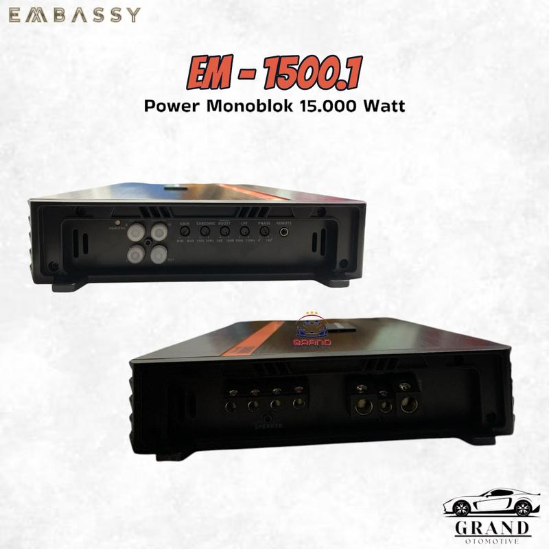 POWER MONOBLOCK EMBASSY 1500.1D class D,,tenaga super badak ORIGINAL TERMURAH 2