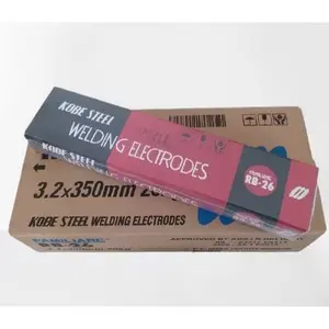KOBE STEEL Kawat Las RB 26 2.0 mm 1kg Isi 20pcs Kualitas 2.6 mm & 3.2 mm untuk Pekerjaan Las Anda Harga Per Kg Murah 3.2x350mm 2.0mm