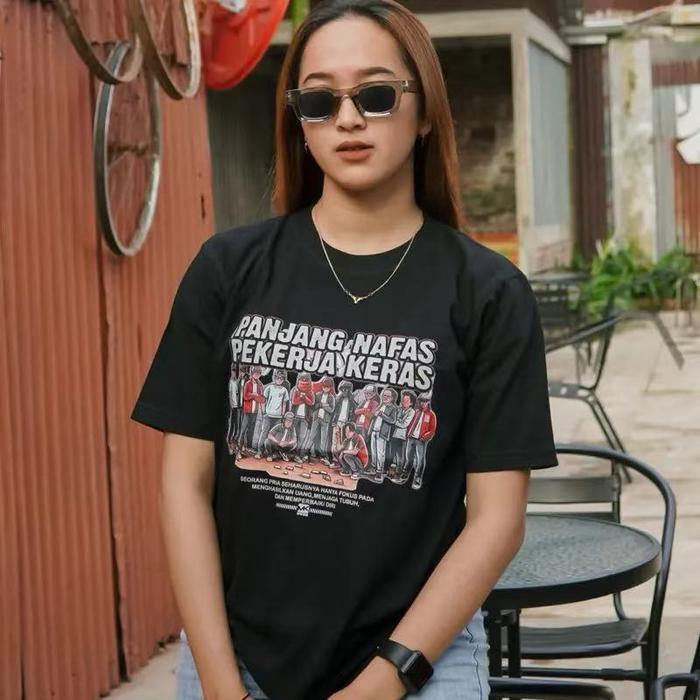 Promo Kaos T-Shirt Pria/Wanita – Desain Foto Kolektif Pekerja, Pesan ...