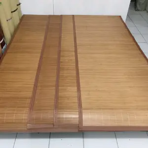tikar/karpet duduk bambu (hijau/coklat)uk 80x195cm