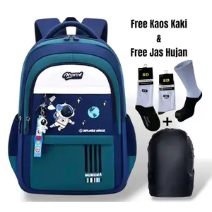 TAS SEKOLAH ANAK LAKI LAKI PEREMPUAN TAS ANAK KARAKTER ASTRONOT RANSEL UNISEX FASHION ANAK