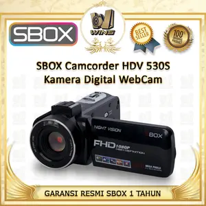 SBOX Camcorder HDV530S / HDV 530S Kamera Digital WebCam dengan Mikrofon Berkualitas Tinggi Garansi Resmi 1 Tahun