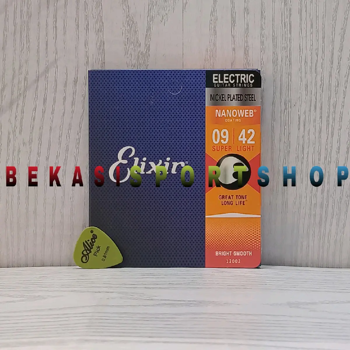 Senar Gitar Elixir Elektrik Anti/Tahan Karat Ukuran 009-042 Nano Web