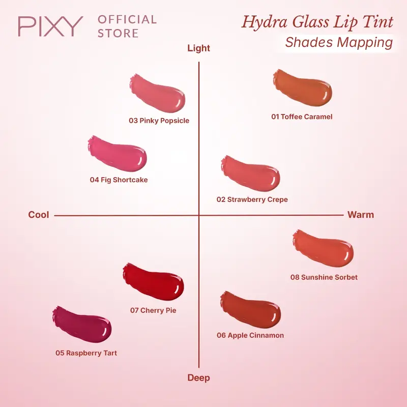 ENVIO - Pixy Hydra Glass Lip Tint 2.5ml - Liptint Glossy Hydrating By Pixy 4