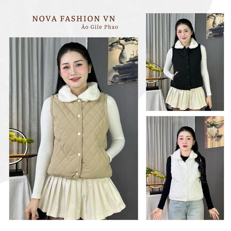 AGL01 Áo Phao Gile Croptop Nữ Phong Cách Hàn Quốc – Thiết Kế Đẹp Xu Hướng 2025