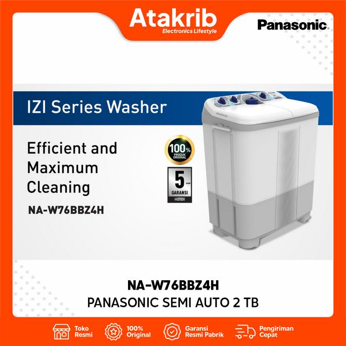 Gambar PANASONIC MESIN CUCI 2 TB NA-W76BBZ4H Kapasitas 7 Kg dari Atakrib Elektronik Yogyakarta Kab. Sleman Tokopedia