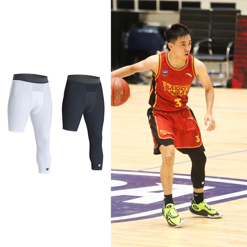  Quần Redikick Combat Compression Pants Legging lệch bên chơi Chơi Bóng Rổ Pickleball Tennis Bóng Đá Chạy Bộ Tập Gym Sport Nam 