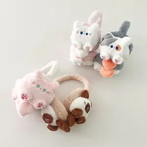 Earmuff Penutup Telinga Anak Dewasa Karakter Kucing Cat Lucu Bulu Anti Bising / Ear Muff Lembut