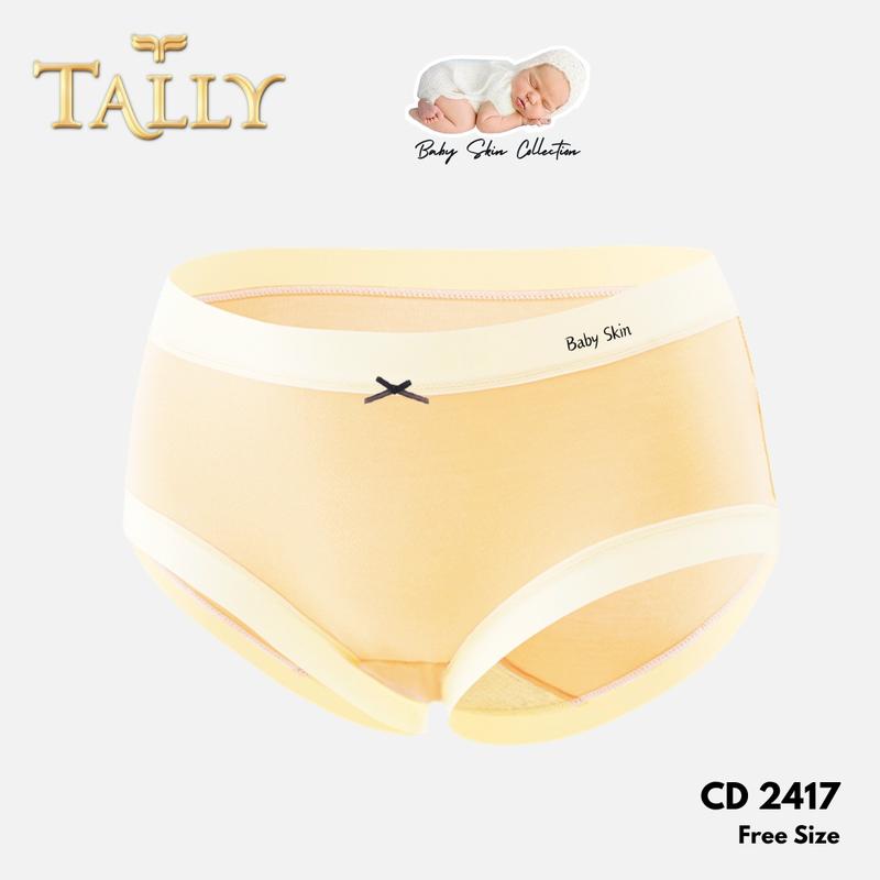 TALLY CD 2417 Celana Dalam Wanita Bahan Katun Baby Skin Fit to L - XL CD Wanita Collection Pakaian Dalam Wanita Lembut dan Nyaman 3