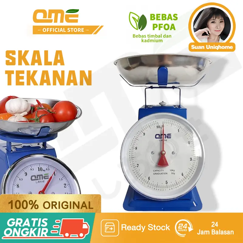 [EXCLUSIVE SUAN] QME- Jarum Timbangan Besi 20kg, Timbangan Duduk/Timbangan Manual/Timbangan Buah & Laundry 5kg 10kg 15kg 20kg