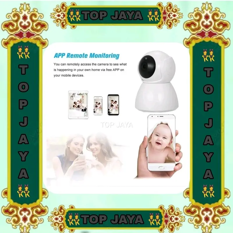 IP CCTV Snowman V380Pro / V380 Wireless/ Wifi 8MP 360 Derajat Full HD Kamera 4